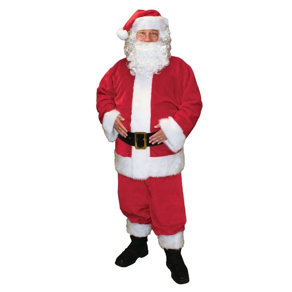 BRAND NEW men Santa Claus Christmas costume one size